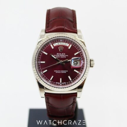 ROLEX DAY-DATE CHERRY RED 36MM 118139