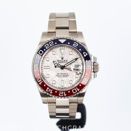 ROLEX GMT MASTER II 18K WHITE GOLD METEORITE DIAL 40MM 126719BLRO